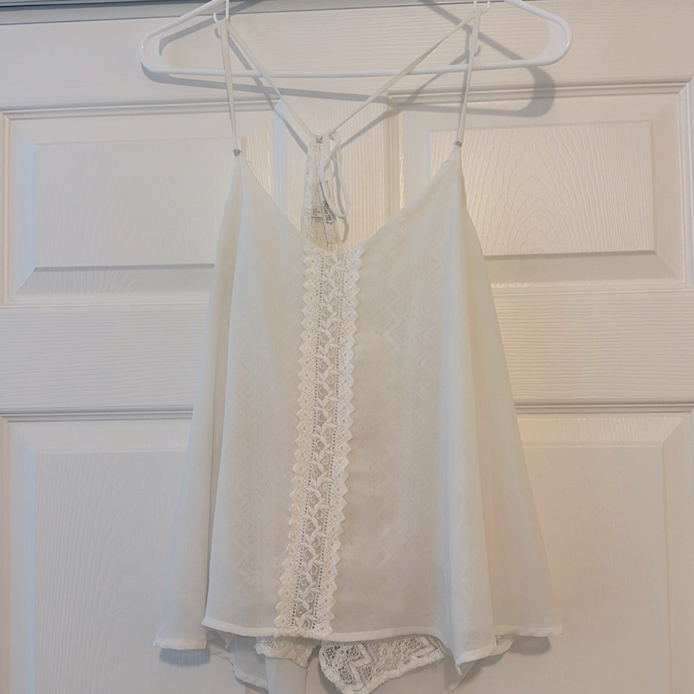 Miss Me White Lace Top